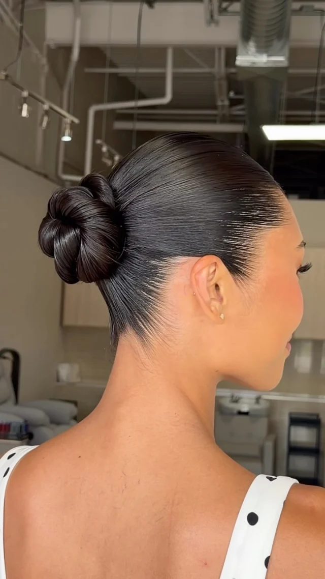 When the makeup is perfection too - how can I not share this angel face?!

Beautiful Anjelica in a sleek, runway bun - with flawless makeup done by @glamby.lea 

Just wait for the wedding day edition. This isn’t even her final form 💅🏻🔥